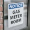 Signmission Gas Meter Room, 5 in W x Rectangle, Vinyl Decal OS-2PACK-NS-D-57-V-13013 - alternate 6